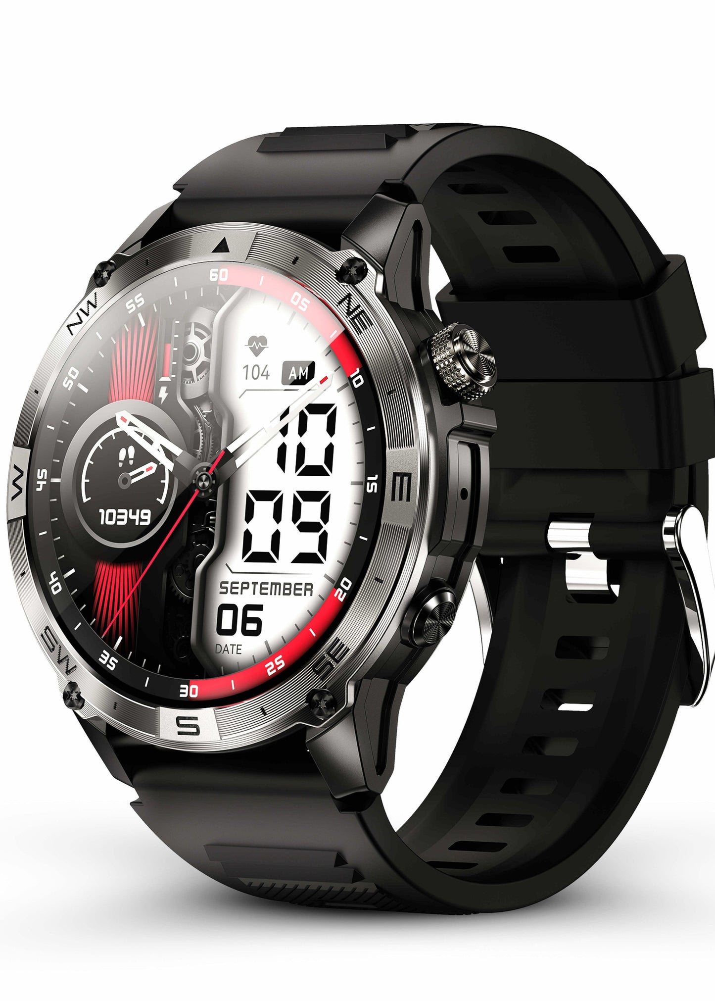 🔥 SteelGrid Smartwatch | AMOLED Always On Display, Satellite GPS, Monitor Stress