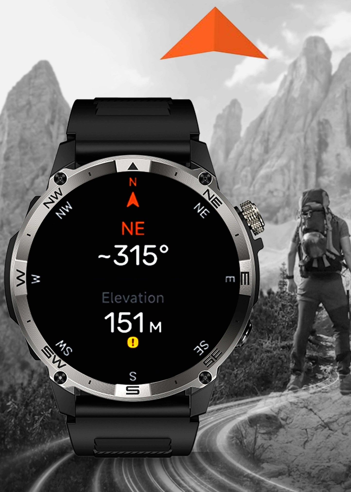 🔥 SteelGrid Smartwatch | AMOLED Always On Display, Satellite GPS, Monitor Stress