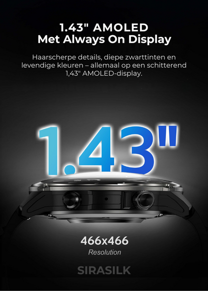 🔥 SteelGrid Smartwatch | AMOLED Always On Display, Satellite GPS, Monitor Stress
