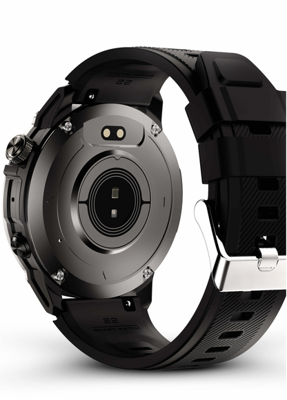 🔥 SteelGrid Smartwatch | AMOLED Always On Display, Satellite GPS, Monitor Stress