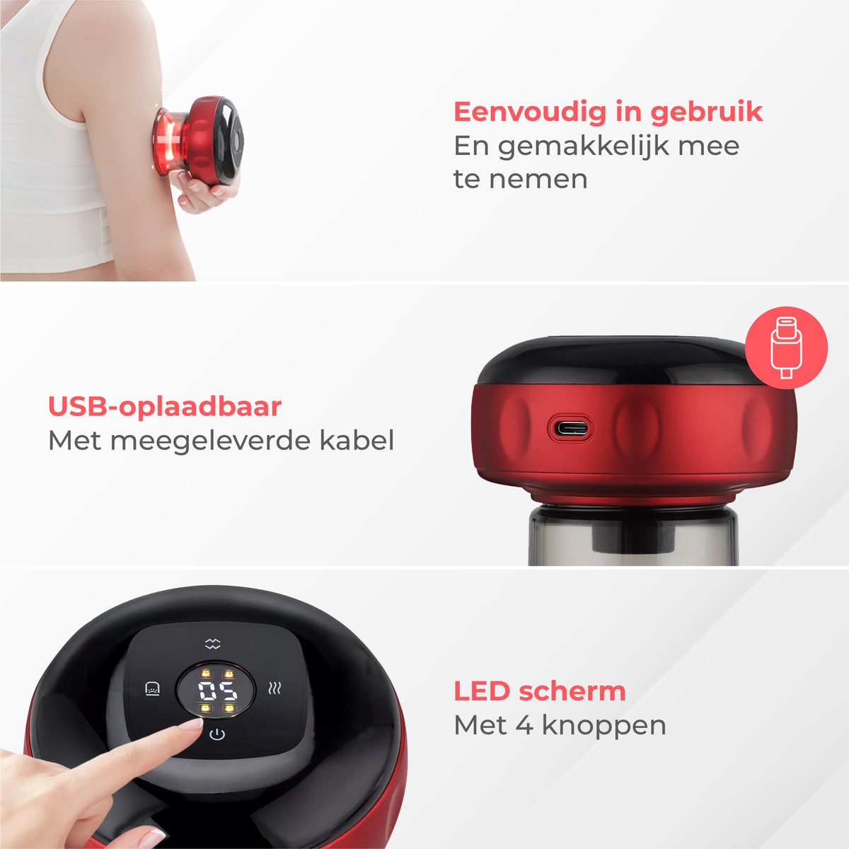 RecoverX™ – Elektrische Cupping Cup | Spierherstel & Pijnverlichting na Training