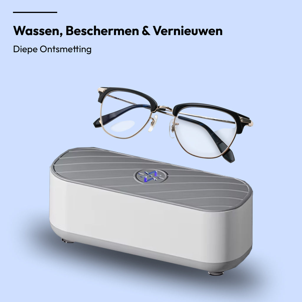CleanPulse brillenreiniger | 50% KORTING