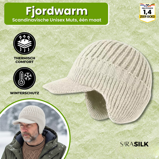 Fjordwarm – Scandinavische wintermuts met oorbescherming (unisex, one size fits all)