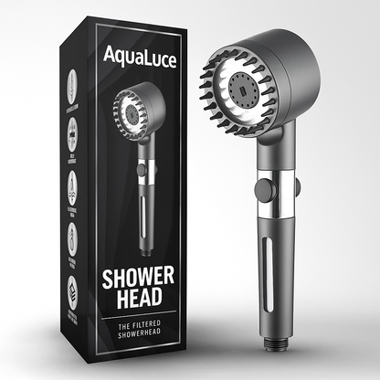 Aqualuce PureFlow – Luxe Douchekop met Massagefunctie & Filters