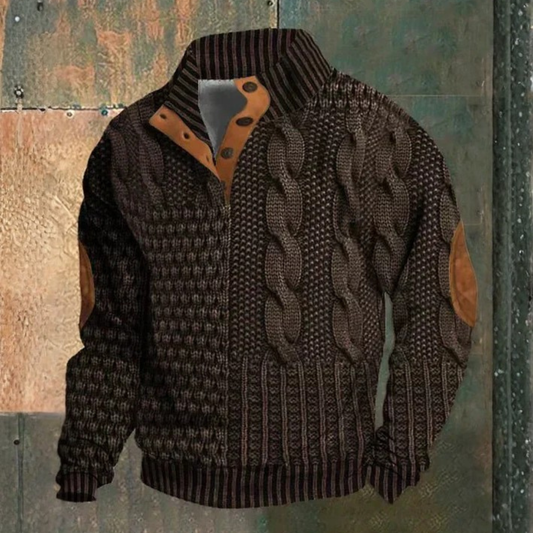 George | Luxe gebreide trui met print