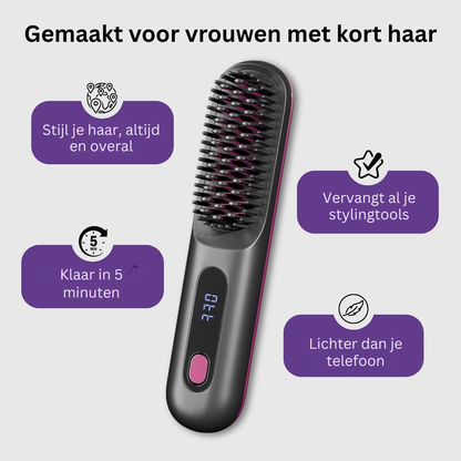 GoBrush™ Draagbare Styleborstel voor Kort Haar