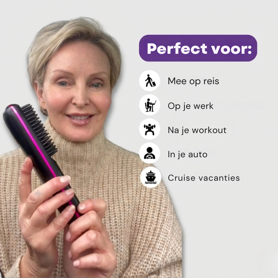 GoBrush™ Draagbare Styleborstel voor Kort Haar