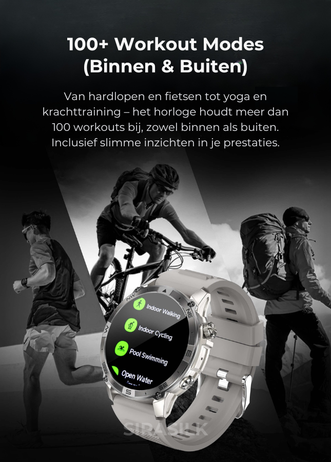 🔥 SteelGrid Smartwatch | AMOLED Always On Display, Satellite GPS, Monitor Stress