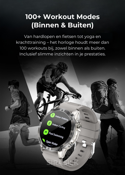 🔥 SteelGrid Smartwatch | AMOLED Always On Display, Satellite GPS, Monitor Stress