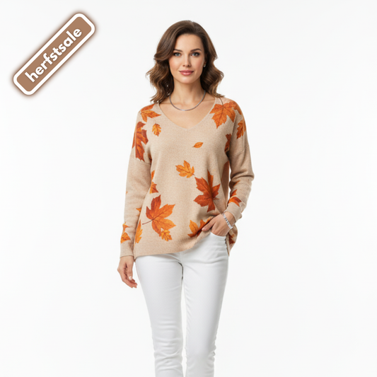 Evelien™ – Zachte Pullover met Vrouwelijke V-Hals