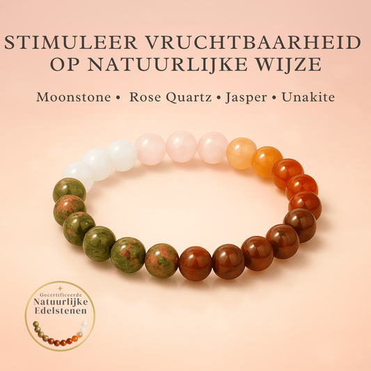 LunaBloom™ Bracelet | Piezo-Calm Moonstone & Rose Quartz  - LunaBloom