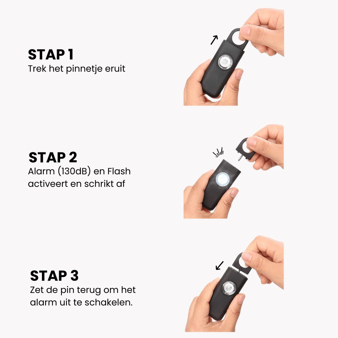 Loudcloud - Persoonlijk Veiligheidsalarm (130 dB)