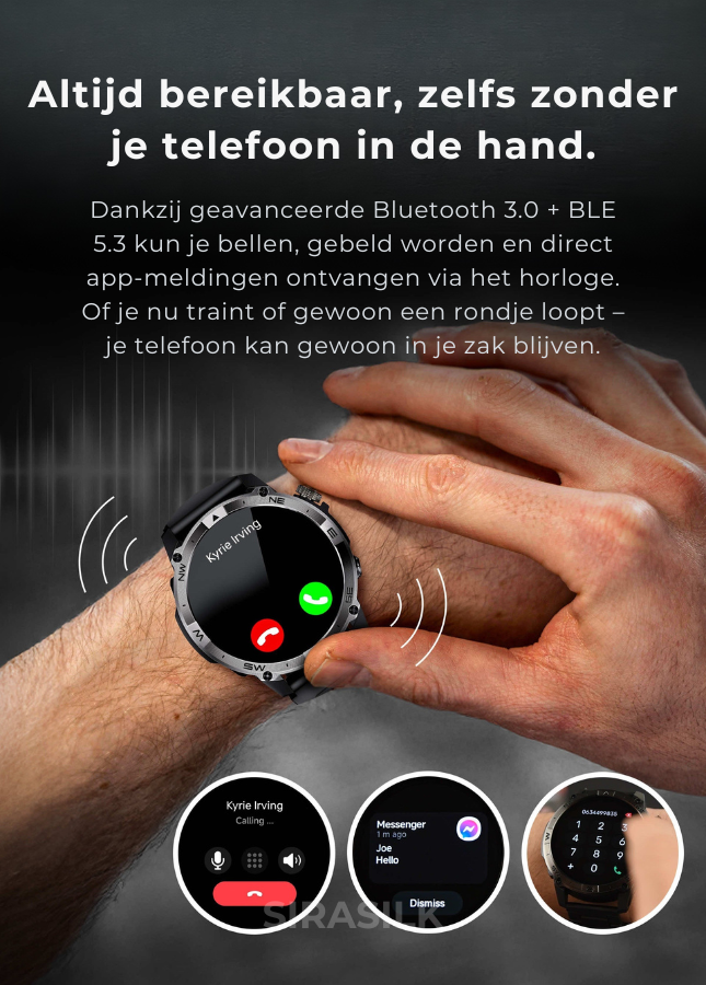 🔥 SteelGrid Smartwatch | AMOLED Always On Display, Satellite GPS, Monitor Stress