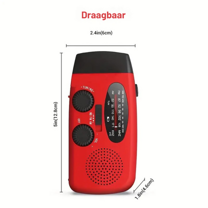 SafeForce™ NoodRadio – Noodradio met Zonnepaneel, Powerbank en Zaklamp