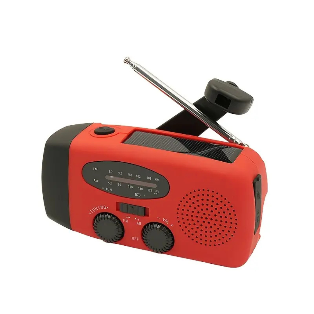 SafeForce™ NoodRadio – Noodradio met Zonnepaneel, Powerbank en Zaklamp