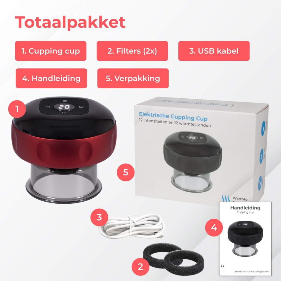 RecoverX™ – Elektrische Cupping Cup | Spierherstel & Pijnverlichting na Training
