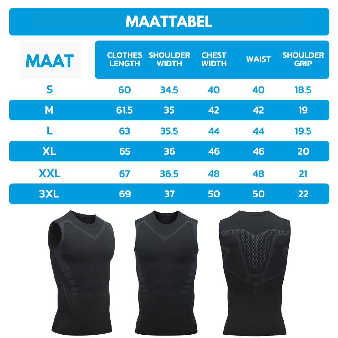 PosturePro™ | Compressiehemd met Houdingsondersteuning