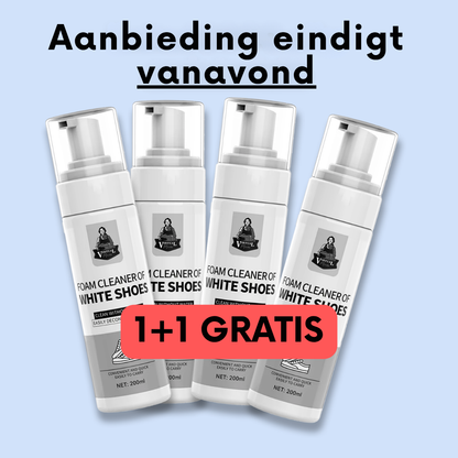 WipeOut - watervrije schuimschoenreiniger (1+1 GRATIS)