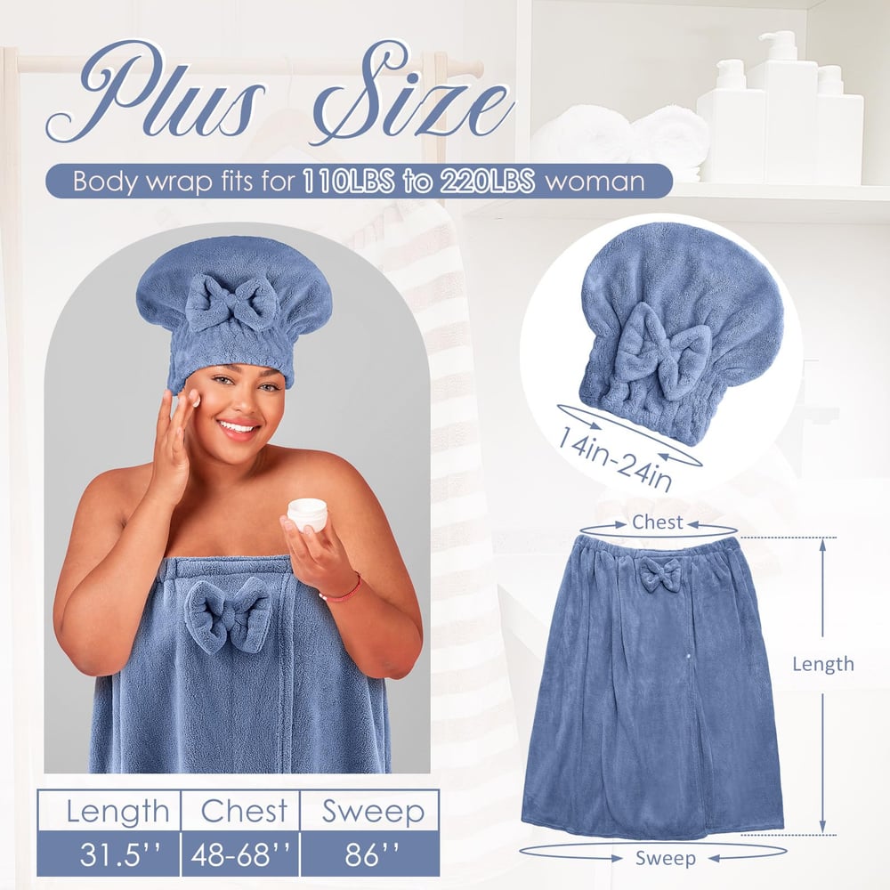 Plussize Badwrap Set – Comfort & Stijl