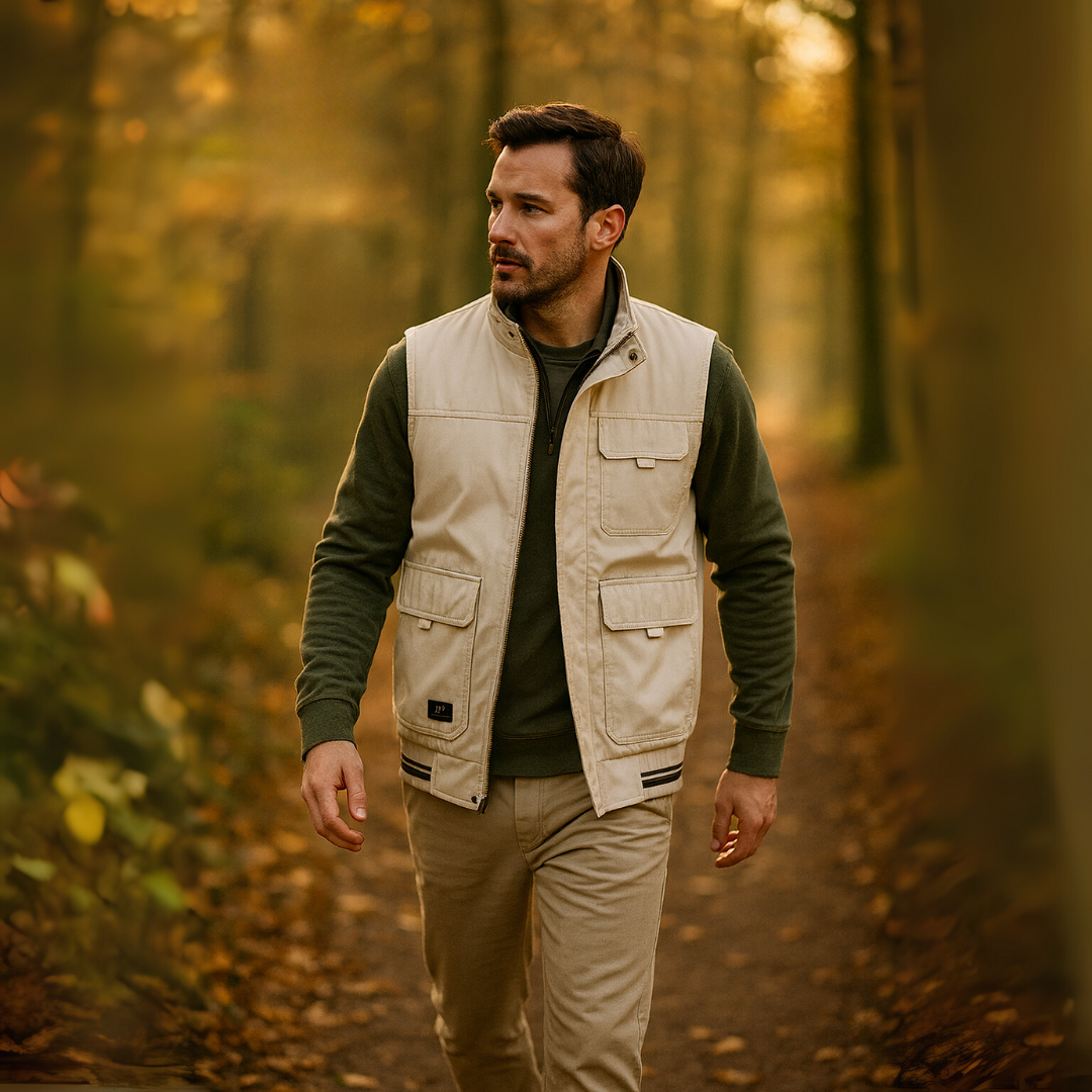 Stoere Multifunctionele Herfst bodywarmer voor Heren