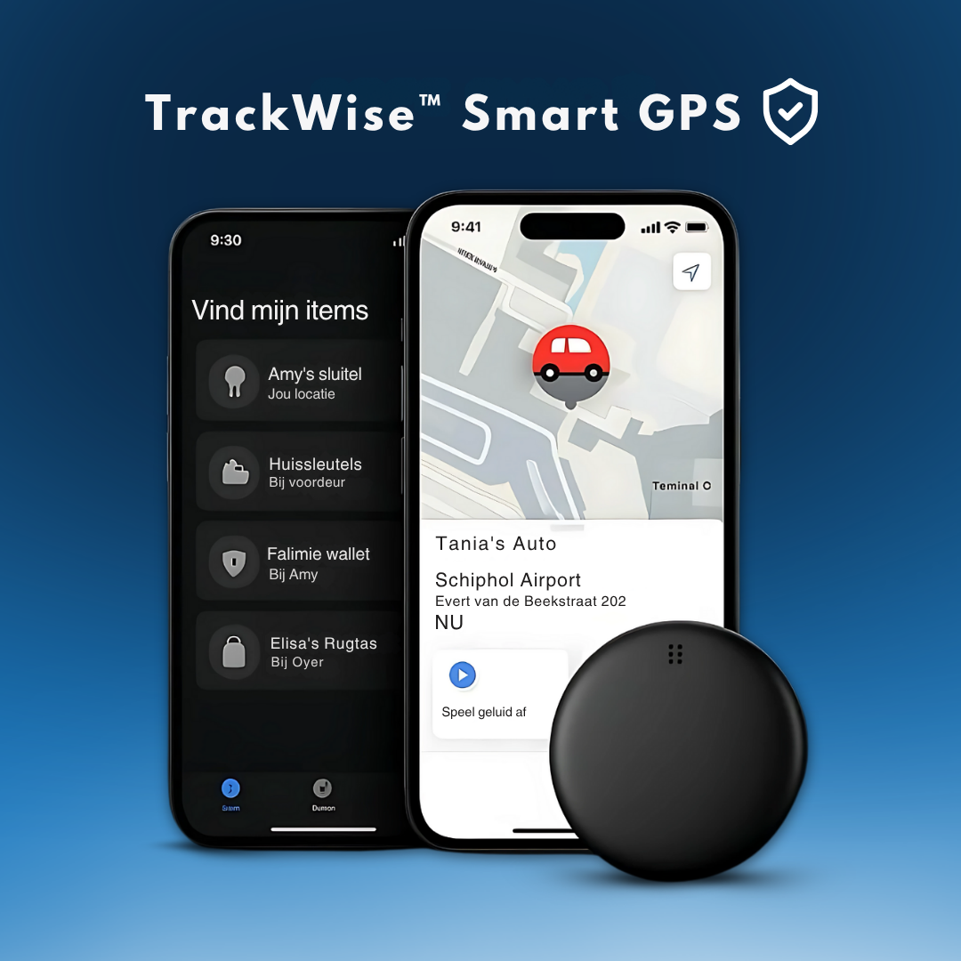 TrackWise™ Smart GPS – Vind Alles. Altijd.