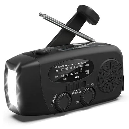 SafeForce™ NoodRadio – Noodradio met Zonnepaneel, Powerbank en Zaklamp