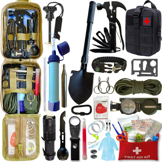 SafeForce ULTRA Noodpakket | Tactische Survivalset met EHBO, Tools & Tas