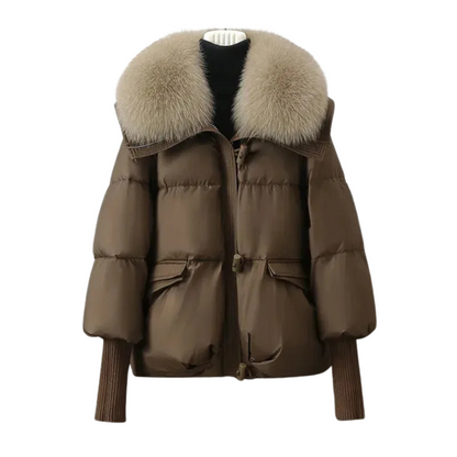 Mirelle Faux-Fur Collar Puffer