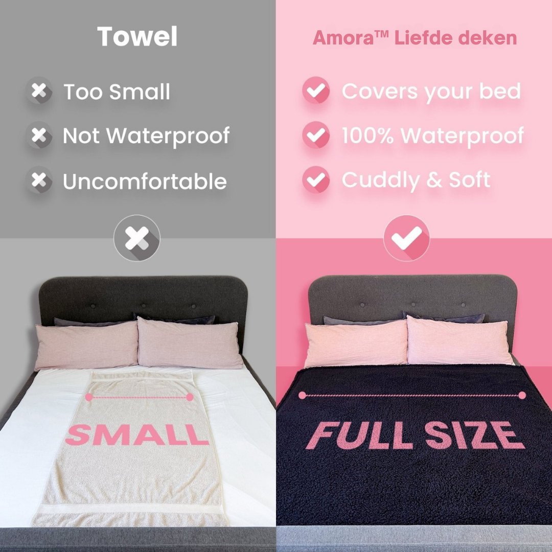 Amora™ Liefde deken- Het waterbestendige intimiteitsdeken