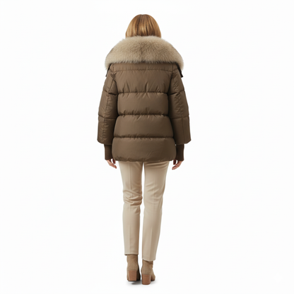 Mirelle Faux-Fur Collar Puffer